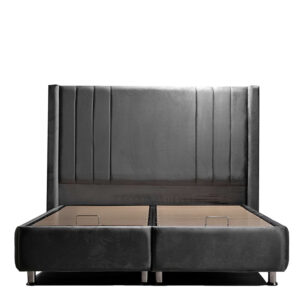 Lit coffre Pekin Gris